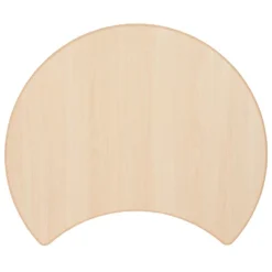Flash Furniture 25.125"W X 35.5"L Crescent Natural Plastic Height Adjustable Activity Table -Flash Furniture GUEST 3acff904 ce81 4722 af9f 55451f69db0d