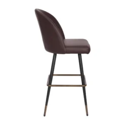 Flash Furniture Lyla Commercial Grade Modern Armless Barstools With Contoured Backrest, Steel Frame And Integrated Footrest - Set Of 2 -Flash Furniture GUEST 3b08501d d1ef 4b6d a45e 1af1037598ca