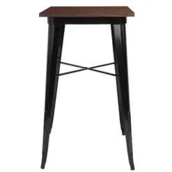 Flash Furniture 23.5" Square Metal Indoor Bar Height Table With Rustic Wood Top 9 Flash Furniture 23.5" Square Metal Indoor Bar Height Table With Rustic Wood Top -Flash Furniture GUEST 3b249c0e d4f4 46c0 8944 ba3a6dd3a814