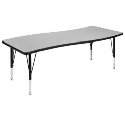 Flash Furniture 26"W X 60"L Rectangle Wave Flexible Collaborative Thermal Laminate Activity Table - Height Adjustable Short Legs 21 Flash Furniture 26"W X 60"L Rectangle Wave Flexible Collaborative Thermal Laminate Activity Table - Height Adjustable Short Legs -Flash Furniture GUEST 3b97df04 1c31 40bf b986 e835dcde8cd8