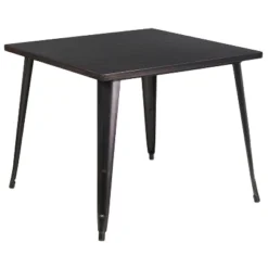 Flash Furniture Commercial Grade 35.5" Square Metal Indoor-Outdoor Table -Flash Furniture GUEST 3c0de8d1 adf4 4a61 8836 5ca1c76e6022