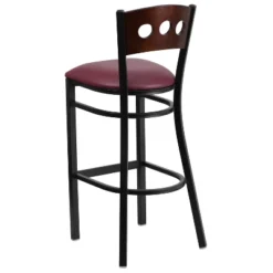 Flash Furniture Black Decorative 3 Circle Back Metal Restaurant Barstool -Flash Furniture GUEST 3c8e9ef2 0b09 47ca 94c8 4084476463a6