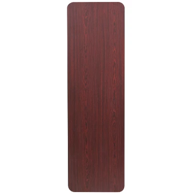 Flash Furniture 5-Foot High Pressure Mahogany Laminate Folding Training Table 3 Flash Furniture 5-Foot High Pressure Mahogany Laminate Folding Training Table