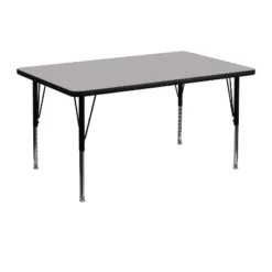 Flash Furniture 30''W X 48''L Rectangular Thermal Laminate Activity Table - Height Adjustable Short Legs -Flash Furniture GUEST 3f088a5d c3ec 4a1a 8918 ac81f3d167e5