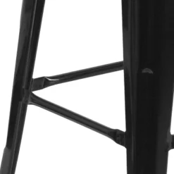 Flash Furniture 30" High Backless Metal Barstool With Square Wood Seat -Flash Furniture GUEST 3f36378d 3e53 4c6d 9a85 f576f58827ff