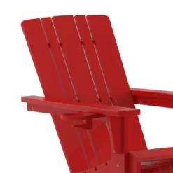 Flash Furniture Halifax Adirondack Chair With Cup Holder, Weather Resistant HDPE Adirondack Chair 22 Flash Furniture Halifax Adirondack Chair With Cup Holder, Weather Resistant HDPE Adirondack Chair -Flash Furniture GUEST 40de8b25 3331 48d3 8886 5872d15f3c08