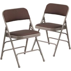 Flash Furniture 2 Pack HERCULES Series Curved Triple Braced & Double Hinged Fabric Upholstered Metal Folding Chair -Flash Furniture GUEST 41185087 a619 4d91 8db7 52865e61bdd7