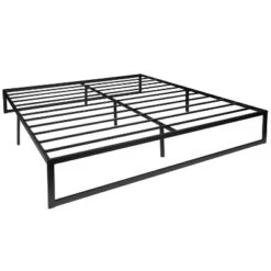 Flash Furniture 14 Inch Metal Platform Bed Frame - No Box Spring Needed With Steel Slat Support And Quick Lock Functionality -Flash Furniture GUEST 41ff8005 738c 48d8 9e2a 4735288ff358 1