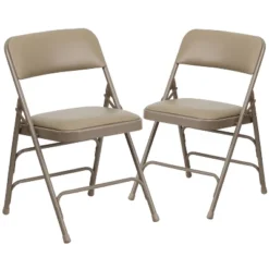 Flash Furniture HERCULES Series Metal Folding Chairs With Padded Seats | Set Of 2 Black Metal Folding Chairs -Flash Furniture GUEST 4417227e 2cdc 4143 a080 6dbb7ec22f53