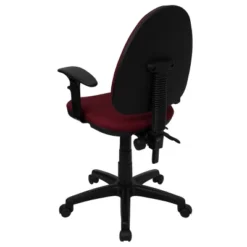Flash Furniture 47 Flash Furniture Mid-Back Fabric Multifunction Swivel Ergonomic Task Office Chair With Adjustable Lumbar Support And Adjustable Arms