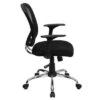 Swivel Task Chair Chrome Black Mesh - Flash Furniture -Flash Furniture GUEST 45e369a9 04d9 42a7 b6ca 7bc40e8cdb6f
