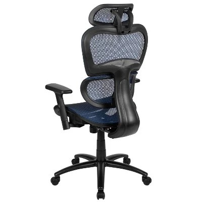 Flash Furniture Ergonomic Mesh Office Chair With 2-to-1 Synchro-Tilt, Adjustable Headrest, Lumbar Support, And Adjustable Pivot Arms 12 Flash Furniture Ergonomic Mesh Office Chair With 2-to-1 Synchro-Tilt, Adjustable Headrest, Lumbar Support, And Adjustable Pivot Arms - Image 10