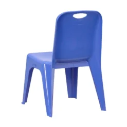 Flash Furniture 2 Pack Blue Plastic Stackable School Chair With Carrying Handle And 11" Seat Height -Flash Furniture GUEST 46b5689c 0f05 4408 b065 8784272b782d