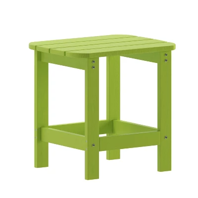 Flash Furniture Charlestown All-Weather Poly Resin Wood Commercial Grade Adirondack Side Table 18 Flash Furniture Charlestown All-Weather Poly Resin Wood Commercial Grade Adirondack Side Table - Image 16