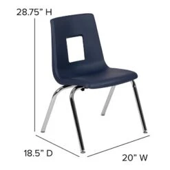 Flash Furniture Advantage Student Stack School Chair - 16-inch -Flash Furniture GUEST 49476135 9666 46f0 a5ad 025710ea9980