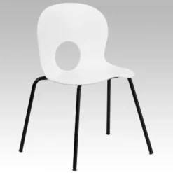 Flash Furniture HERCULES Series 770 Lb. Capacity Designer Plastic Stack Chair With Black Frame -Flash Furniture GUEST 497bcdf8 c9ed 487a 95fd d79d9b19d9b5