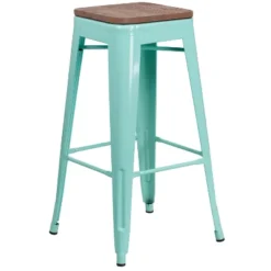 Flash Furniture 30" High Backless Barstool With Square Wood Seat -Flash Furniture GUEST 49b38aea 56f9 46da aeda 21fc520b2fed