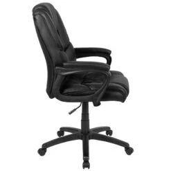 Flash Furniture Flash Fundamentals Big & Tall 400 Lb. Rated LeatherSoft Swivel Office Chair With Padded Arms -Flash Furniture GUEST 4b1946e7 5477 4842 ba9f 5dc39e4ff9c4