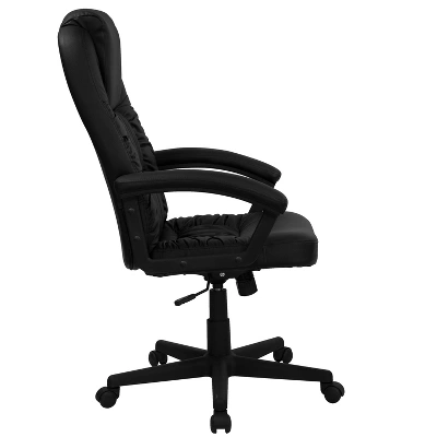 Flash Furniture Hansel High Back Black LeatherSoft Executive Swivel Office Chair With Arms 9 Flash Furniture Hansel High Back Black LeatherSoft Executive Swivel Office Chair With Arms - Image 7