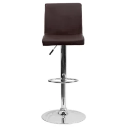 Flash Furniture Contemporary Vinyl Adjustable Height Barstool With Panel Back And Chrome Base -Flash Furniture GUEST 4d85ce23 784d 4a20 b4c4 49ed238fa0a7