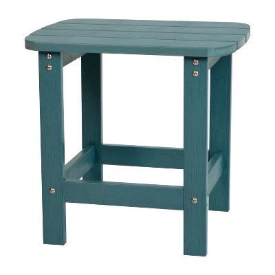 Flash Furniture Charlestown All-Weather Poly Resin Wood Commercial Grade Adirondack Side Table 11 Flash Furniture Charlestown All-Weather Poly Resin Wood Commercial Grade Adirondack Side Table - Image 9