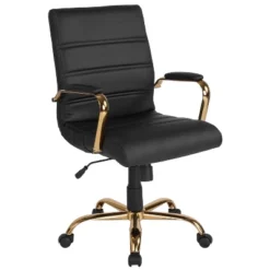 Flash Furniture Mid-Back Executive Swivel Office Chair With Metal Frame And Arms 29 Flash Furniture Mid-Back Executive Swivel Office Chair With Metal Frame And Arms -Flash Furniture GUEST 50639e18 9585 4ed3 a50d 5928f274ea71
