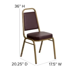 Flash Furniture HERCULES Series Trapezoidal Back Stacking Banquet Chair With 2.5" Thick Seat -Flash Furniture GUEST 50ee4bcf 650d 4931 a4c6 c43535a20351