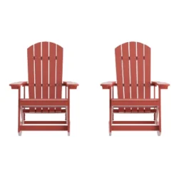 Flash Furniture Savannah All-Weather Poly Resin Wood Adirondack Rocking Chair With Rust Resistant Stainless Steel Hardware - Set Of 2 31 Flash Furniture Savannah All-Weather Poly Resin Wood Adirondack Rocking Chair With Rust Resistant Stainless Steel Hardware - Set Of 2 -Flash Furniture GUEST 51de4852 8094 4721 a5b5 fed855751ba7
