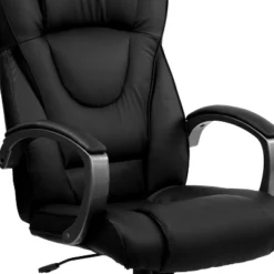 Flash Furniture High Back Black LeatherSoft Executive Swivel Office Chair With Titanium Nylon Base And Loop Arms -Flash Furniture GUEST 528a6eb3 f5cf 423a adde 5c381f02a920