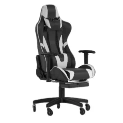 Flash Furniture X30 Gaming Chair Racing Computer Chair With Reclining Back, Slide-Out Footrest, And Transparent Roller Wheels -Flash Furniture GUEST 53096623 954d 4c7b 9ab1 f4f4c65e0de1
