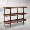 Flash Furniture Mayfair 3 Shelf 35"H Storage Display Unit Bookcase With Black Metal Frame In Rustic Wood Grain Finish 2 Flash Furniture Mayfair 3 Shelf 35"H Storage Display Unit Bookcase With Black Metal Frame In Rustic Wood Grain Finish -Flash Furniture GUEST 53746383 fb3a 4196 ac0e f49c93d28f6c