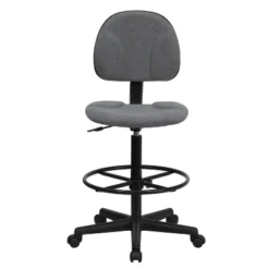 Ergonomic Drafting Chair Adjustable Gray - Flash Furniture -Flash Furniture GUEST 53a4abbe e6ee 4192 8bee 7bf712021128