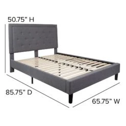 Flash Furniture Roxbury Tufted Upholstered Platform Bed With 10 Inch CertiPUR-US Certified Foam And Pocket Spring Mattress 16 Flash Furniture Roxbury Tufted Upholstered Platform Bed With 10 Inch CertiPUR-US Certified Foam And Pocket Spring Mattress -Flash Furniture GUEST 541be5ee 73a1 4ca8 8b41 547085dc2b05