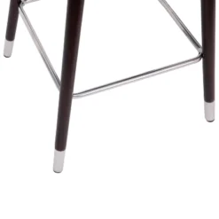Flash Furniture Margo Commercial Grade Mid-Back Modern Barstool With Beechwood Legs And Curved Back - Set Of 2 -Flash Furniture GUEST 549d3998 bb97 437a 8795 d26acc86898c