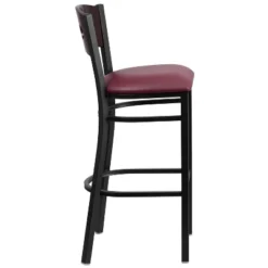 Flash Furniture Black Decorative 3 Circle Back Metal Restaurant Barstool -Flash Furniture GUEST 54bf4233 b87e 4d76 8a0d 00e3c7eb6ba7
