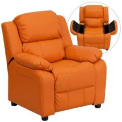 Flash Furniture Deluxe Padded Contemporary Kids Recliner With Storage Arms -Flash Furniture GUEST 55e5b392 8d89 4461 86f2 a21a99fc35b7