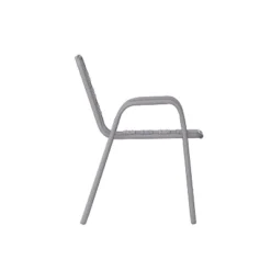 Flash Furniture Lila Commercial Metal Indoor-Outdoor Restaurant Stack Chair With Metal Triple Slat Back And Arms -Flash Furniture GUEST 5736ab24 3c31 4c0c afd4 2154fb77cf0c