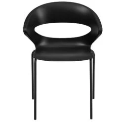 Flash Furniture HERCULES Series 440 Lb. Capacity Black Stack Chair -Flash Furniture GUEST 57451e33 c11b 419a 8414 b56400b90151