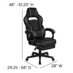 Flash Furniture Gaming Desk With Cup Holder/Headphone Hook/Monitor Stand & Reclining Back/Arms Gaming Chair With Footrest -Flash Furniture GUEST 575510b0 5eb1 449b 809d a2cf50fdfbe6