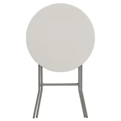 Flash Furniture 2.63-Foot Round Granite White Plastic Bar Height Folding Table -Flash Furniture GUEST 588c4374 f0bd 4047 93e4 319594de7012