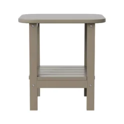 Flash Furniture Newport HDPE 2-Tier Adirondack Side Table - All-Weather - Indoor/Outdoor -Flash Furniture GUEST 590d1e27 f50d 4511 b15e 7bc78867d34e