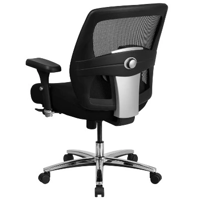 Flash Furniture HERCULES Series 24/7 Intensive Use Big & Tall 500 Lb. Rated Black Mesh Executive Ergonomic Office Chair With Ratchet Back 8 Flash Furniture HERCULES Series 24/7 Intensive Use Big & Tall 500 Lb. Rated Black Mesh Executive Ergonomic Office Chair With Ratchet Back - Image 6