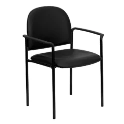 Flash Furniture Comfort Stackable Steel Side Reception Chair With Arms -Flash Furniture GUEST 599fe6ea b90d 4868 a8ea 98b8b4323407