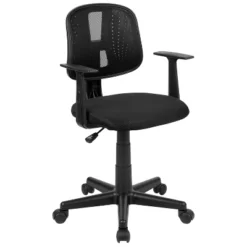 Flash Furniture Flash Fundamentals Mid-Back Mesh Swivel Task Office Chair With Pivot Back And Arms -Flash Furniture GUEST 5a450ba8 2173 4c6d 8783 d958c32acbe1