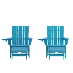 Flash Furniture Halifax HDPE Adirondack Chair With Cup Holder And Pull Out Ottoman, All-Weather HDPE Indoor/Outdoor Lounge Chair 27 Flash Furniture Halifax HDPE Adirondack Chair With Cup Holder And Pull Out Ottoman, All-Weather HDPE Indoor/Outdoor Lounge Chair -Flash Furniture GUEST 5a7fe975 9702 4278 9a10 9e926bdbb535