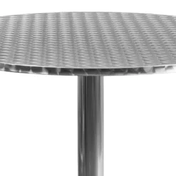Flash Furniture Mellie 31.5'' Round Aluminum Indoor-Outdoor Table With Base -Flash Furniture GUEST 5c09cfb4 80ea 47f6 a1f2 1b4eb4be1b49