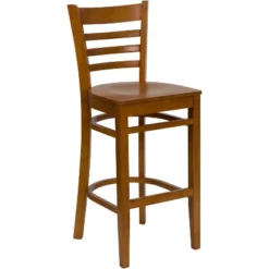 Flash Furniture Ladder Back Wooden Restaurant Barstool -Flash Furniture GUEST 5d48b99a b06e 4e16 858f 5160dff8cf18