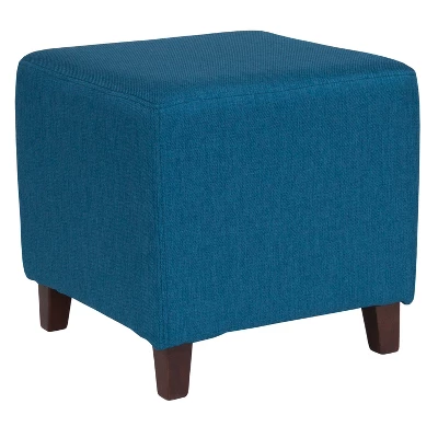 Flash Furniture Ascalon Taut Upholstered Cube Ottoman Pouf 6 Flash Furniture Ascalon Taut Upholstered Cube Ottoman Pouf - Image 4