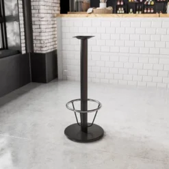 Flash Furniture 18'' Round Restaurant Table Base With 3'' Dia. Bar Height Column And Foot Ring