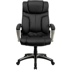 Flash Furniture Hansel High Back Folding Black LeatherSoft Executive Swivel Office Chair With Arms -Flash Furniture GUEST 5e460632 97c1 418a b7e6 982143ed70ef